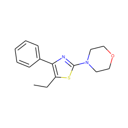 CCc1sc(N2CCOCC2)nc1-c1ccccc1 ZINC000057942916