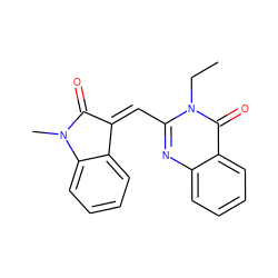 CCn1c(/C=C2/C(=O)N(C)c3ccccc32)nc2ccccc2c1=O ZINC000032617993