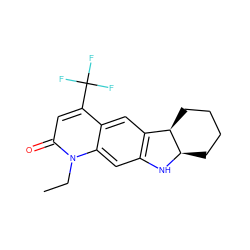 CCn1c(=O)cc(C(F)(F)F)c2cc3c(cc21)N[C@@H]1CCCC[C@H]31 ZINC000049759965