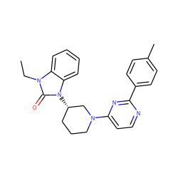 CCn1c(=O)n([C@H]2CCCN(c3ccnc(-c4ccc(C)cc4)n3)C2)c2ccccc21 ZINC000071296405