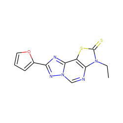 CCn1c(=S)sc2c1ncn1nc(-c3ccco3)nc21 ZINC000049070446