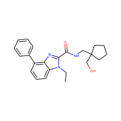 CCn1c(C(=O)NCC2(CO)CCCC2)nc2c(-c3ccccc3)cccc21 ZINC000103258727