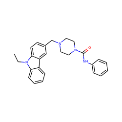 CCn1c2ccccc2c2cc(CN3CCN(C(=O)Nc4ccccc4)CC3)ccc21 ZINC000138012574