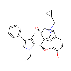 CCn1cc(-c2ccccc2)c2c1[C@@H]1Oc3c(O)ccc4c3[C@@]13CCN(CC1CC1)[C@@H](C4)[C@]3(O)C2 ZINC000101027435