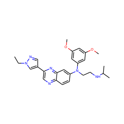 CCn1cc(-c2cnc3ccc(N(CCNC(C)C)c4cc(OC)cc(OC)c4)cc3n2)cn1 ZINC000168705933