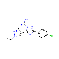 CCn1cc2c(nc(N)n3nc(-c4ccc(Cl)cc4)nc23)n1 ZINC000049112576