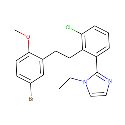 CCn1ccnc1-c1cccc(Cl)c1CCc1cc(Br)ccc1OC ZINC000027204026