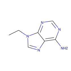 CCn1cnc2c(N)ncnc21 ZINC000000402896