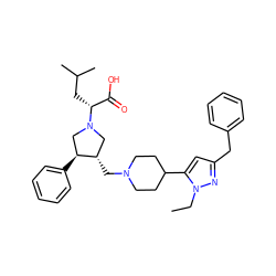 CCn1nc(Cc2ccccc2)cc1C1CCN(C[C@H]2CN([C@H](CC(C)C)C(=O)O)C[C@@H]2c2ccccc2)CC1 ZINC000096302070