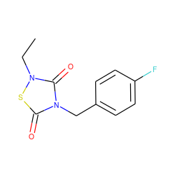 CCn1sc(=O)n(Cc2ccc(F)cc2)c1=O ZINC000084711555