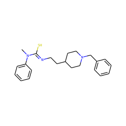 CN(/C(S)=N/CCC1CCN(Cc2ccccc2)CC1)c1ccccc1 ZINC000013734771