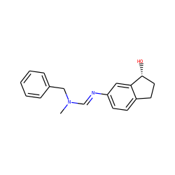 CN(/C=N/c1ccc2c(c1)[C@H](O)CC2)Cc1ccccc1 ZINC000101118103