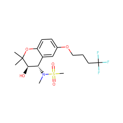 CN([C@H]1c2cc(OCCCC(F)(F)F)ccc2OC(C)(C)[C@@H]1O)S(C)(=O)=O ZINC000003941174