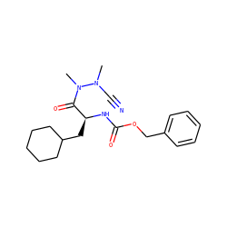 CN(C#N)N(C)C(=O)[C@H](CC1CCCCC1)NC(=O)OCc1ccccc1 ZINC000066103490