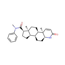 CN(C(=O)[C@@H]1CC[C@@H]2[C@@H]3CC[C@@H]4NC(=O)C=C[C@]4(C)[C@@H]3CC[C@]12C)c1ccccc1 ZINC000026957590