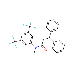 CN(C(=O)CC(c1ccccc1)c1ccccc1)c1cc(C(F)(F)F)cc(C(F)(F)F)c1 ZINC000029347513