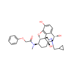 CN(C(=O)COc1ccccc1)[C@@H]1CC[C@@]2(O)[C@H]3[C@@H](O)c4ccc(O)c5c4[C@@]2(CCN3CC2CC2)[C@H]1O5 ZINC001772617748