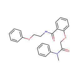 CN(C(=O)COc1ccccc1C(=O)NCCOc1ccccc1)c1ccccc1 ZINC000002171969