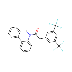 CN(C(=O)Cc1cc(C(F)(F)F)cc(C(F)(F)F)c1)c1ccccc1-c1ccccc1 ZINC000028571243