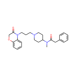 CN(C(=O)Cc1ccccc1)C1CCN(CCCN2C(=O)COc3ccccc32)CC1 ZINC000064564387