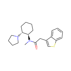 CN(C(=O)Cc1csc2ccccc12)[C@@H]1CCCC[C@H]1N1CCCC1 ZINC000029346808