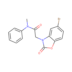 CN(C(=O)Cn1c(=O)oc2ccc(Br)cc21)c1ccccc1 ZINC000059824153