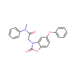 CN(C(=O)Cn1c(=O)oc2ccc(Oc3ccccc3)cc21)c1ccccc1 ZINC000059824286