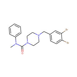 CN(C(=O)N1CCN(Cc2ccc(Br)c(Br)c2)CC1)c1ccccc1 ZINC000200260551