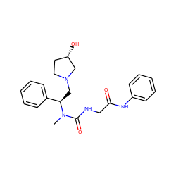 CN(C(=O)NCC(=O)Nc1ccccc1)[C@H](CN1CC[C@H](O)C1)c1ccccc1 ZINC000028704917