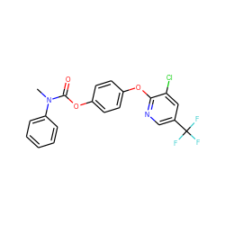 CN(C(=O)Oc1ccc(Oc2ncc(C(F)(F)F)cc2Cl)cc1)c1ccccc1 ZINC000028826632