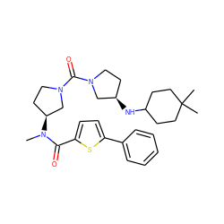 CN(C(=O)c1ccc(-c2ccccc2)s1)[C@H]1CCN(C(=O)N2CC[C@@H](NC3CCC(C)(C)CC3)C2)C1 ZINC000036151853