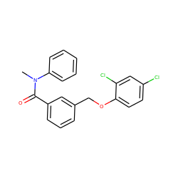 CN(C(=O)c1cccc(COc2ccc(Cl)cc2Cl)c1)c1ccccc1 ZINC000002750887