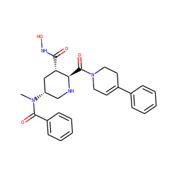 CN(C(=O)c1ccccc1)[C@H]1CN[C@H](C(=O)N2CC=C(c3ccccc3)CC2)[C@@H](C(=O)NO)C1 ZINC000096308880