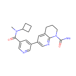 CN(C(=O)c1cncc(-c2cnc3c(c2)CCCN3C(N)=O)c1)C1CCC1 ZINC001772582325