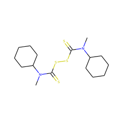 CN(C(=S)SSC(=S)N(C)C1CCCCC1)C1CCCCC1 ZINC000045298653