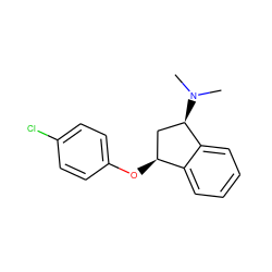 CN(C)[C@@H]1C[C@H](Oc2ccc(Cl)cc2)c2ccccc21 ZINC000040423343