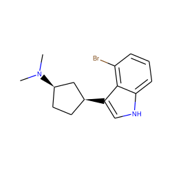 CN(C)[C@@H]1CC[C@H](c2c[nH]c3cccc(Br)c23)C1 ZINC000034126985