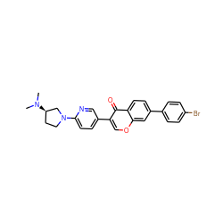 CN(C)[C@@H]1CCN(c2ccc(-c3coc4cc(-c5ccc(Br)cc5)ccc4c3=O)cn2)C1 ZINC000036351618