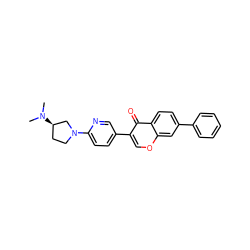 CN(C)[C@@H]1CCN(c2ccc(-c3coc4cc(-c5ccccc5)ccc4c3=O)cn2)C1 ZINC000036351534