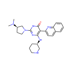 CN(C)[C@@H]1CCN(c2nc(N[C@@H]3CCCNC3)c(-c3ccc4ccccc4n3)c(=O)[nH]2)C1 ZINC001772627815