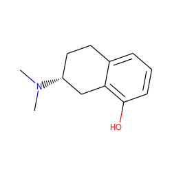 CN(C)[C@@H]1CCc2cccc(O)c2C1 ZINC000027560341