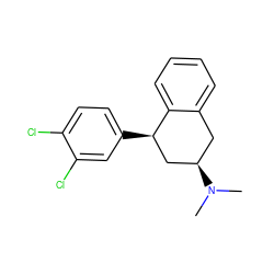 CN(C)[C@@H]1Cc2ccccc2[C@H](c2ccc(Cl)c(Cl)c2)C1 ZINC000043154440