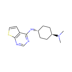 CN(C)[C@H]1CC[C@H](Nc2ncnc3sccc23)CC1 ZINC001772572147