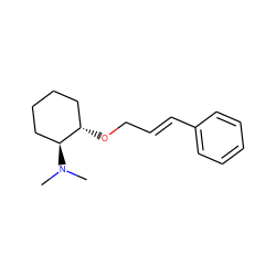 CN(C)[C@H]1CCCC[C@@H]1OC/C=C/c1ccccc1 ZINC000096921520