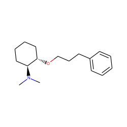 CN(C)[C@H]1CCCC[C@@H]1OCCCc1ccccc1 ZINC000096921519