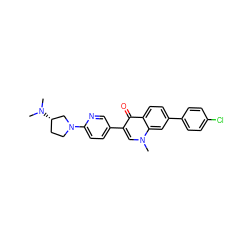 CN(C)[C@H]1CCN(c2ccc(-c3cn(C)c4cc(-c5ccc(Cl)cc5)ccc4c3=O)cn2)C1 ZINC000036351539