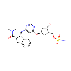 CN(C)C(=O)[C@H]1Cc2ccccc2[C@H]1Nc1cc(O[C@H]2C[C@H](O)[C@H](COS(N)(=O)=O)C2)ncn1 ZINC000114582788