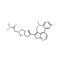 CN(C)C(=O)CN1C[C@H]2CC(c3[nH]c4nccc5c4c3CN(C)c3ccc(F)cc3-5)=C[C@H]2C1 ZINC001772648189