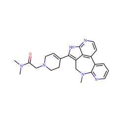 CN(C)C(=O)CN1CC=C(c2[nH]c3nccc4c3c2CN(C)c2ncccc2-4)CC1 ZINC001772645186
