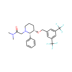 CN(C)C(=O)CN1CCC[C@H](OCc2cc(C(F)(F)F)cc(C(F)(F)F)c2)[C@@H]1c1ccccc1 ZINC000026188817